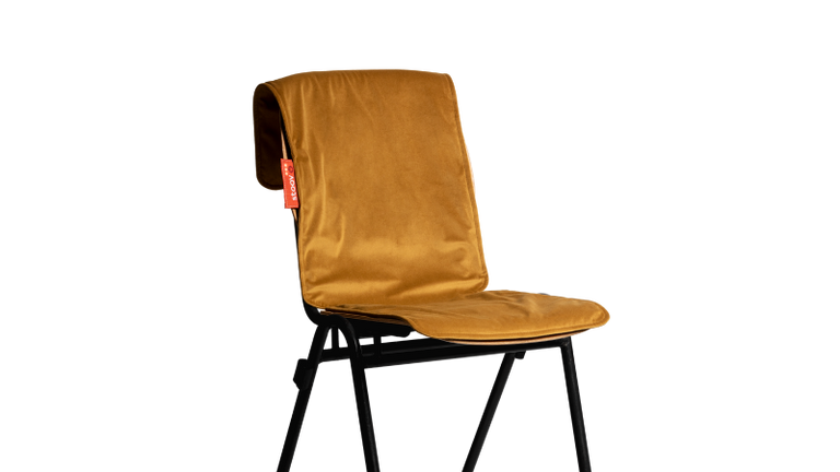 big hug velvet yellow product beeld