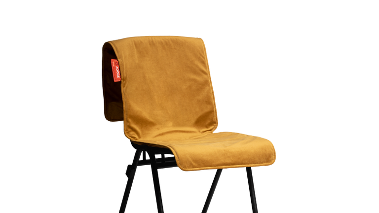 big hug xl velvet yellow product beeld