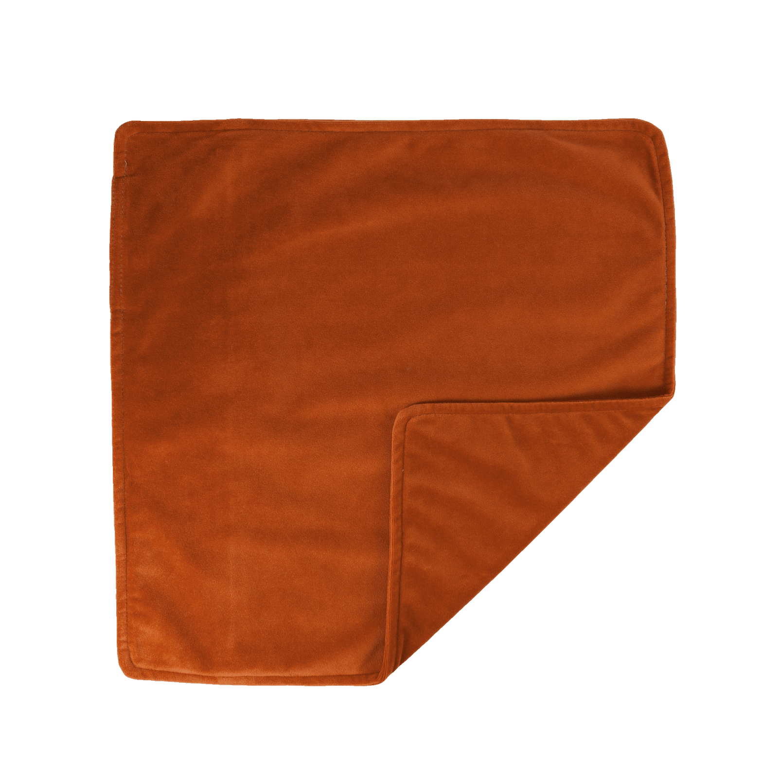 Housse de coussin | 45x45 Velours Orange Cannelle