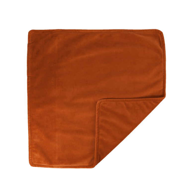 Housse de coussin | 45x45 Velours Orange Cannelle