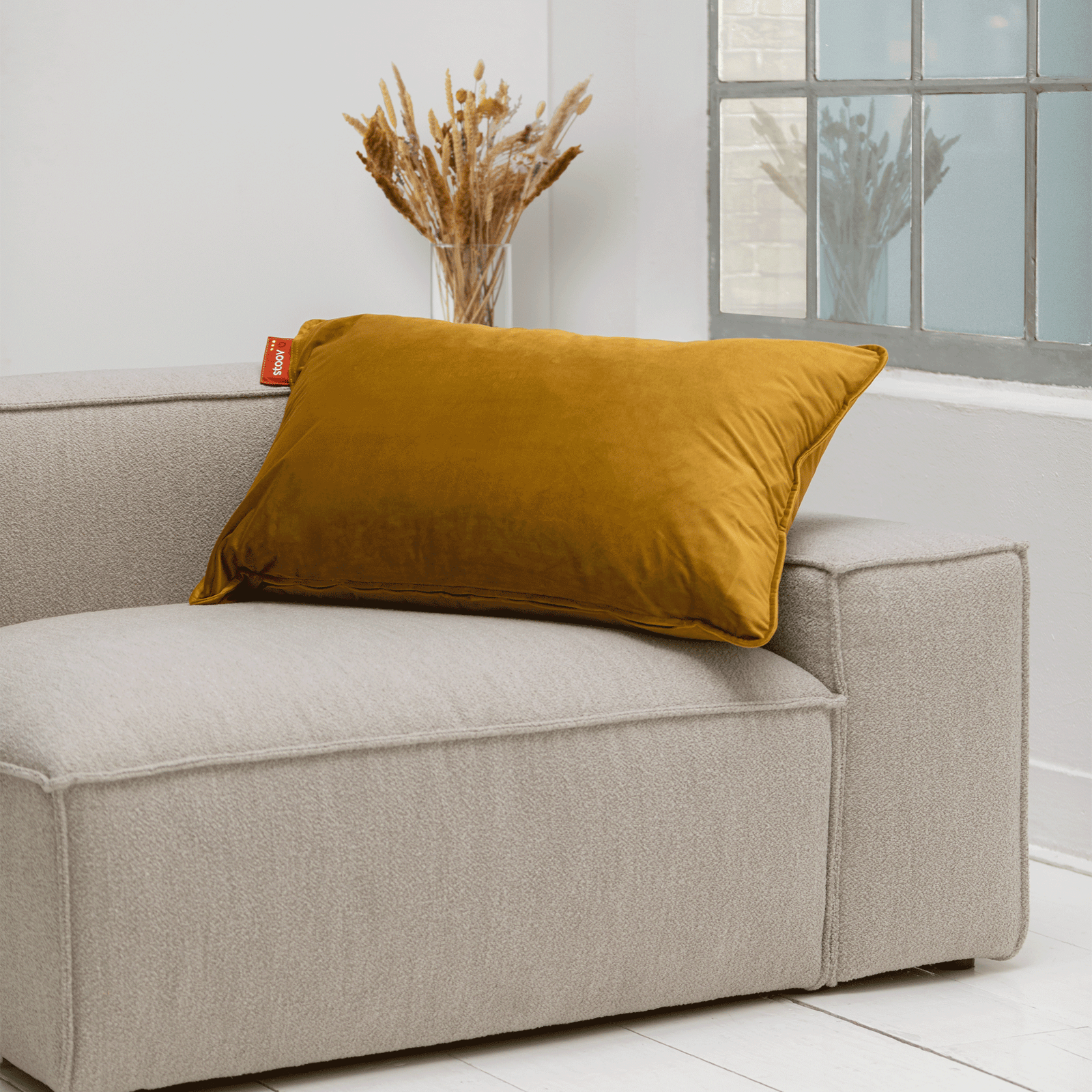 Ploov | 60x90 Velours Jaune Moutarde
